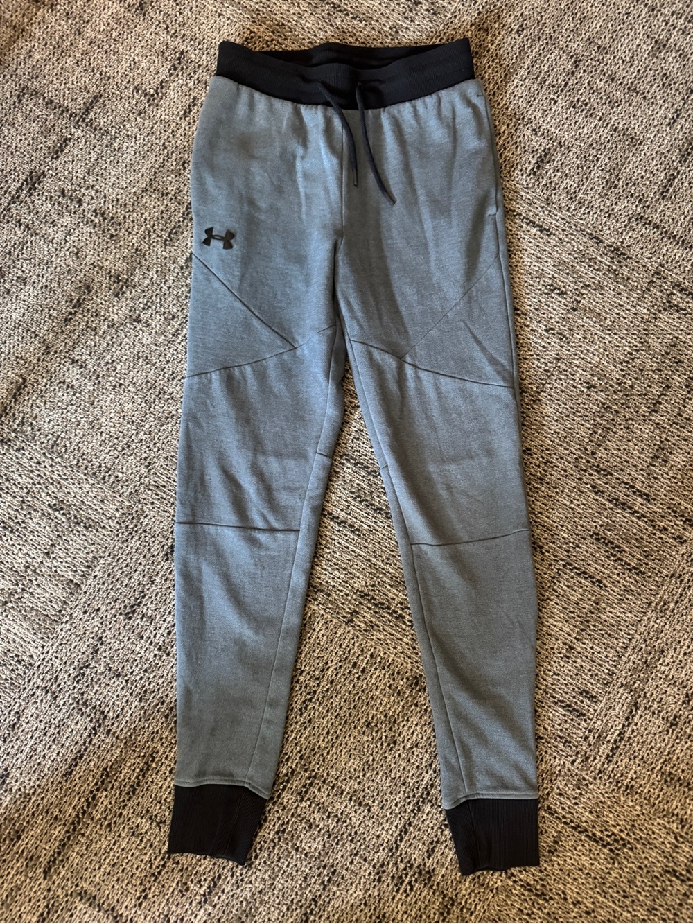 Under Armour Gray Jogger Pants with Black Waistband